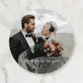 Boho Wildflower Viking Liefde Gotische Bruiloft Gu Bedankjes Labels (Achterkant)