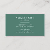 Boho Wildflower Visitekaartje (Achterkant)