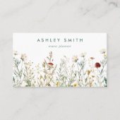 Boho Wildflower Visitekaartje (Voorkant)