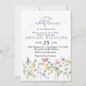 Boho Wildflower vlinder Baby shower Kaart (Voorkant)