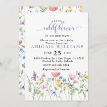 Boho Wildflower vlinder Baby shower