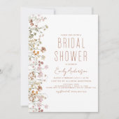 Boho Wildflower Vrijgezellenfeest Bloom Garden Kaart (Voorkant)