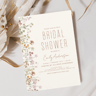 Boho Wildflower Vrijgezellenfeest Bloom Garden Kaart
