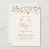 Boho Wildflower Vrijgezellenfeest Bloom Garden Kaart (Voorkant)