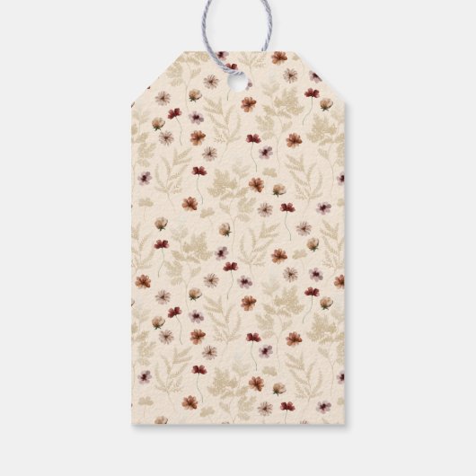 Boho Wildflower Vrijgezellenfeest Cadeau Labels Cadeaulabel (Achterkant)