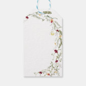 Boho Wildflower Vrijgezellenfeest Dank je Label Cadeaulabel (Achterkant)