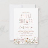 Boho Wildflower Vrijgezellenfeest Fotouitnodiging Kaart (Voorkant)