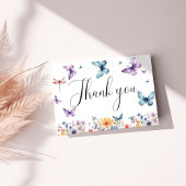 Boho Wildflower Vrijgezellenfeest Hartelijk dank Aankondiging