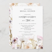 Boho Wildflower Vrijgezellenfeest Kaart (Voorkant / Achterkant)