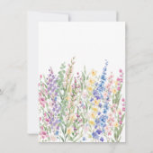 Boho Wildflower Vrijgezellenfeest Kaart (Achterkant)