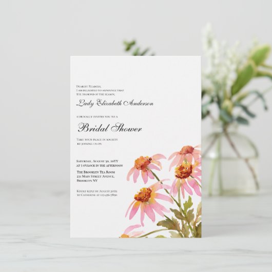 Boho Wildflower Vrijgezellenfeest Kaart (Staand voorkant)