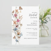 Boho Wildflower Vrijgezellenfeest Kaart (Staand voorkant)