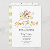 Boho Wildflower Vrijgezellenfeest Kaart (Voorkant / Achterkant)