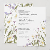 Boho Wildflower Vrijgezellenfeest Kaart (Voorkant / Achterkant)