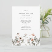 Boho Wildflower Vrijgezellenfeest Kaart (Staand voorkant)