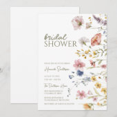 Boho Wildflower Vrijgezellenfeest Kaart (Voorkant / Achterkant)