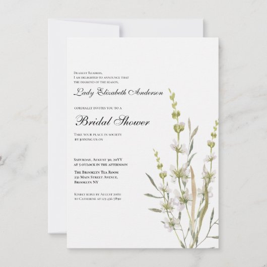 Boho Wildflower Vrijgezellenfeest Kaart (Voorkant)