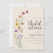 Boho Wildflower Vrijgezellenfeest Kaart (Voorkant)