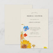 Boho Wildflower Vrijgezellenfeest Kaart (Voorkant / Achterkant)