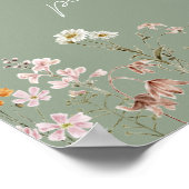 Boho Wildflower Vrijgezellenfeest Kaarten Cadeaus Poster (Hoek)