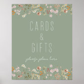 Boho Wildflower Vrijgezellenfeest Kaarten Cadeaus Poster (Voorkant)