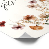 Boho Wildflower Vrijgezellenfeest Kaarten en gesch Poster (Hoek)