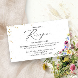 Boho Wildflower Vrijgezellenfeest Recept Aanvraag Informatiekaartje