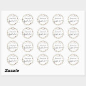 Boho Wildflower Vrijgezellenfeest Round Envelope S Ronde Sticker (Vel)