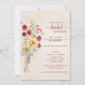 Boho wildflower Vrijgezellenfeest Save The Date (Voorkant)