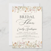 Boho Wildflower Vrijgezellenfeest Script Kaart (Voorkant)