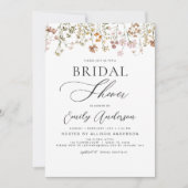 Boho Wildflower Vrijgezellenfeest Script Kaart (Voorkant)