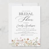 Boho Wildflower Vrijgezellenfeest Script Kaart (Voorkant)