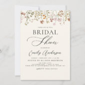 Boho Wildflower Vrijgezellenfeest Script Kaart (Voorkant)