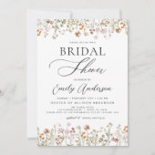 Boho Wildflower Vrijgezellenfeest Script Kaart (Voorkant)