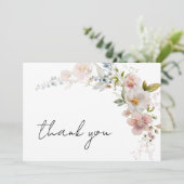 Boho Wildflower Vrijgezellenfeest Tuin Dank u Bedankkaart (Staand voorkant)