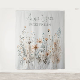 Boho Wildflower Wandkleed