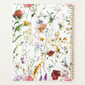 Boho Wildflower Watercolor Spring Flower Planner (Achterkant)