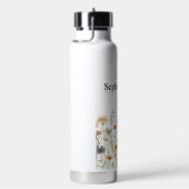 Boho-wildflower-waterfles met eigen naam waterfles (Rechts)