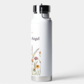 Boho-wildflower-waterfles met eigen naam waterfles (Links)