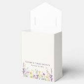 Boho Wildflower Waterverf Baby Meisje Douche Bedankdoosjes (Geopend)