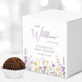 Boho Wildflower Waterverf Baby Meisje Douche Bedankdoosjes