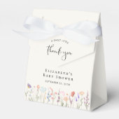 Boho Wildflower Waterverf Baby shower Dank u Bedankdoosjes (Voorkant Zijde)