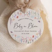 Boho Wildflower Waterverf Baby shower Dank u Bedankjes Labels