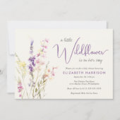 Boho Wildflower Waterverf Baby shower Kaart (Voorkant)