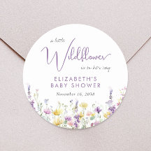 Boho Wildflower Waterverf Baby shower