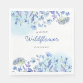 Boho wildflower waterverf Floral Baby Showe Servet (Voorkant)