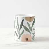 Boho Wildflower Waterverf Floral Pastel Koffiemok (Center)