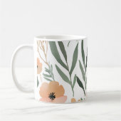 Boho Wildflower Waterverf Floral Pastel Koffiemok (Links)