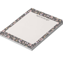 Boho Wildflower Waterverf genaamd Charcoal Blush