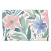Boho Wildflower Waterverf Pastel Floral Design Kussensloop (Voorkant)